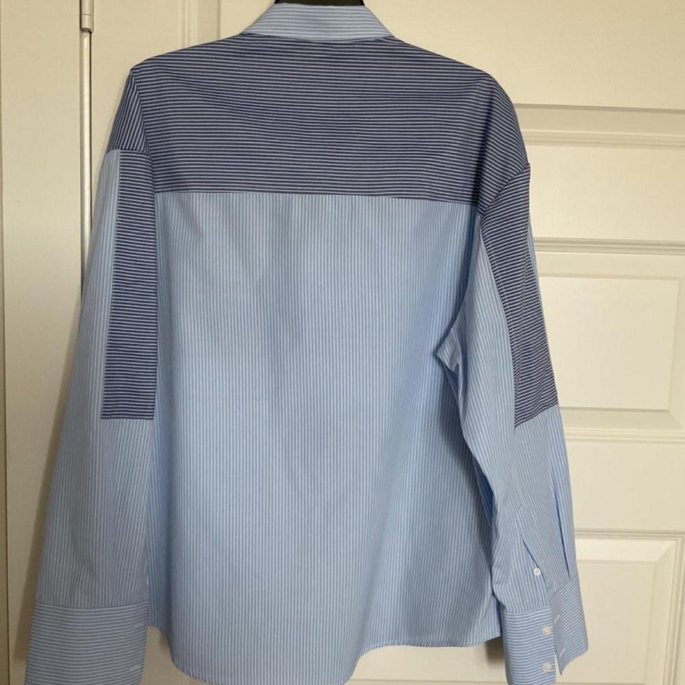 ASOS Design Men's Patchwork Stripe Button-Down Sh… - image 6